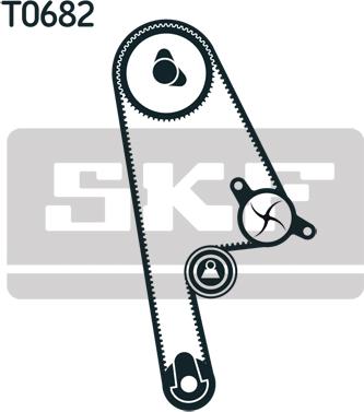 SKF VKMA 93001 - Комплект ангренажен ремък vvparts.bg