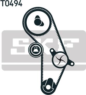 SKF VKMC 95626 - Водна помпа+ к-кт ангренажен ремък vvparts.bg