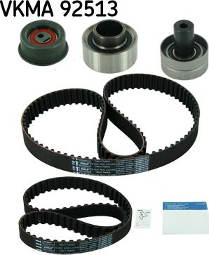 SKF VKMA 92513 - Комплект ангренажен ремък vvparts.bg