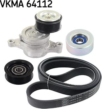 SKF VKMA 64112 - Комплект пистов ремък vvparts.bg