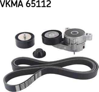 SKF VKMA 65112 - Комплект пистов ремък vvparts.bg