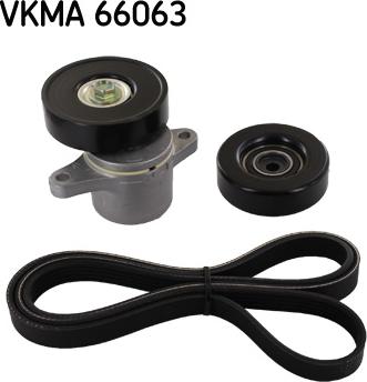 SKF VKMA 66063 - Комплект пистов ремък vvparts.bg