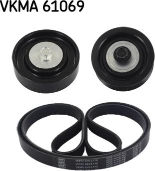 SKF VKMA 61069 - Комплект пистов ремък vvparts.bg