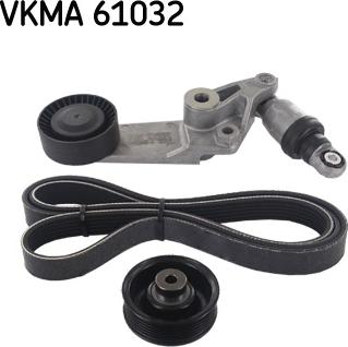 SKF VKMA 61032 - Комплект пистов ремък vvparts.bg