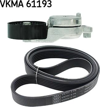 SKF VKMA 61193 - Комплект пистов ремък vvparts.bg