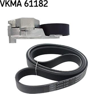 SKF VKMA 61182 - Комплект пистов ремък vvparts.bg