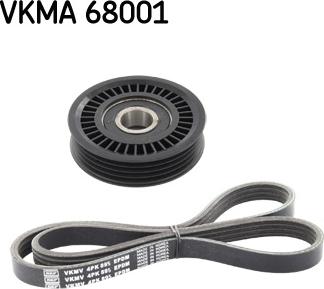 SKF VKMA 68001 - Комплект пистов ремък vvparts.bg