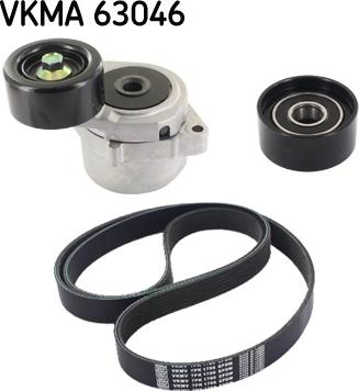 SKF VKMA 63046 - Комплект пистов ремък vvparts.bg