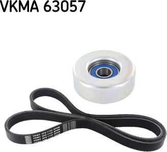 SKF VKMA 63057 - Комплект пистов ремък vvparts.bg