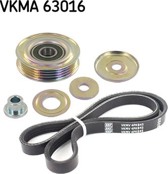 SKF VKMA 63016 - Комплект пистов ремък vvparts.bg
