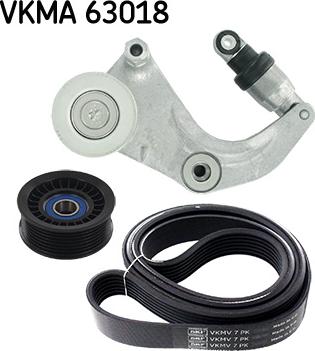 SKF VKMA 63018 - Комплект пистов ремък vvparts.bg