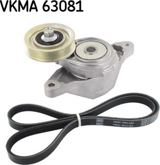 SKF VKMA 63081 - Комплект пистов ремък vvparts.bg