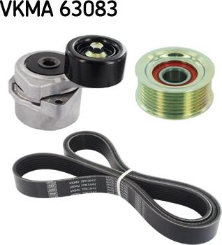 SKF VKMA 63083 - Комплект пистов ремък vvparts.bg