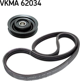 SKF VKMA 62034 - Комплект пистов ремък vvparts.bg