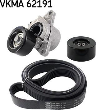 SKF VKMA 62191 - Комплект пистов ремък vvparts.bg