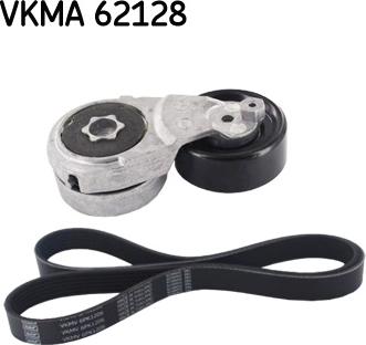 SKF VKMA 62128 - Комплект пистов ремък vvparts.bg