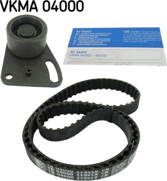 SKF VKMA 04000 - Комплект ангренажен ремък vvparts.bg