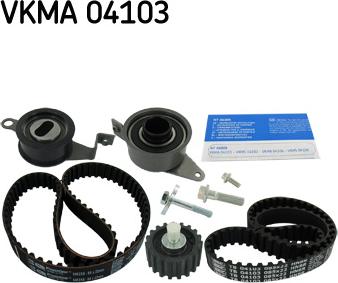 SKF VKMA 04103 - Комплект ангренажен ремък vvparts.bg