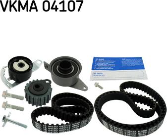 SKF VKMA 04107 - Комплект ангренажен ремък vvparts.bg