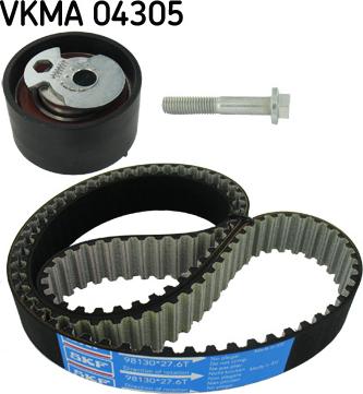 SKF VKMA 04305 - Комплект ангренажен ремък vvparts.bg