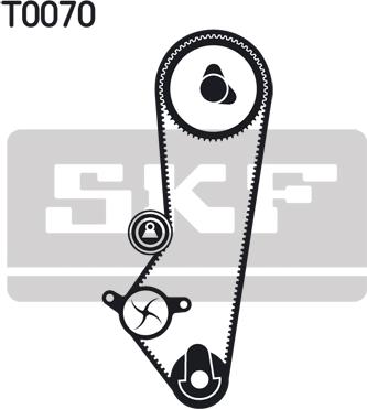 SKF VKMA 04201 - Комплект ангренажен ремък vvparts.bg