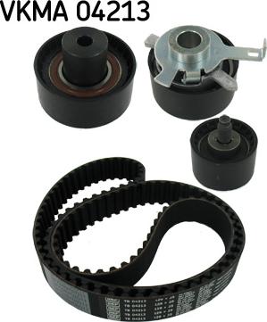 SKF VKMA 04213 - Комплект ангренажен ремък vvparts.bg