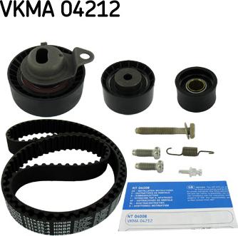 SKF VKMA 04212 - Комплект ангренажен ремък vvparts.bg