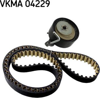 SKF VKMA 04229 - Комплект ангренажен ремък vvparts.bg