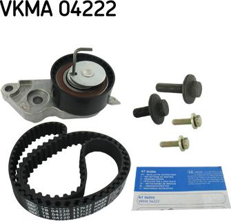 SKF VKMA 04222 - Комплект ангренажен ремък vvparts.bg