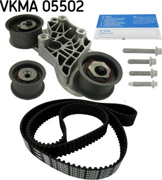 SKF VKMA 05502 - Комплект ангренажен ремък vvparts.bg