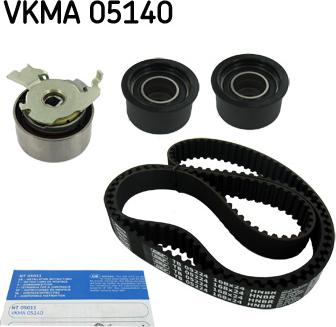 SKF VKMA 05140 - Комплект ангренажен ремък vvparts.bg