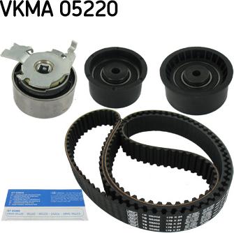 SKF VKMA 05220 - Комплект ангренажен ремък vvparts.bg