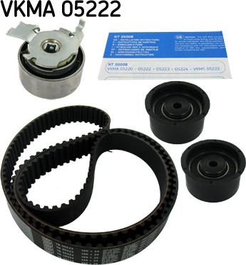 SKF VKMA 05222 - Комплект ангренажен ремък vvparts.bg