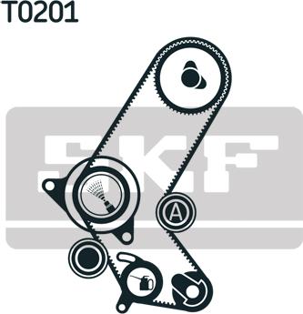 SKF VKMA 05700 - Комплект ангренажен ремък vvparts.bg