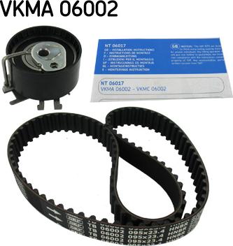 SKF VKMA 06002 - Комплект ангренажен ремък vvparts.bg