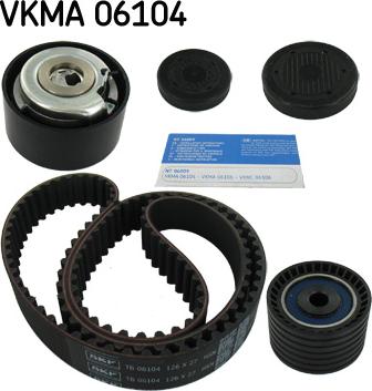 SKF VKMA 06104 - Комплект ангренажен ремък vvparts.bg