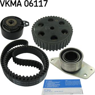 SKF VKMA 06117 - Комплект ангренажен ремък vvparts.bg