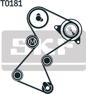 SKF VKMA 06128 - Комплект ангренажен ремък vvparts.bg