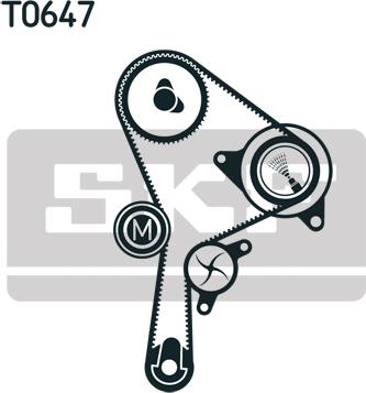 SKF VKMA 06129 - Комплект ангренажен ремък vvparts.bg