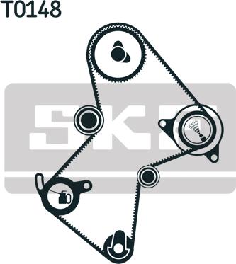 SKF VKMA 06125 - Комплект ангренажен ремък vvparts.bg