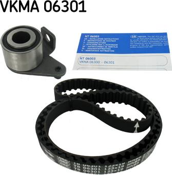 SKF VKMA 06301 - Комплект ангренажен ремък vvparts.bg