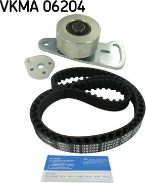 SKF VKMA 06204 - Комплект ангренажен ремък vvparts.bg