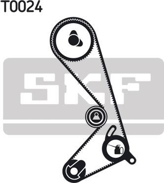 SKF VKMA 06204 - Комплект ангренажен ремък vvparts.bg