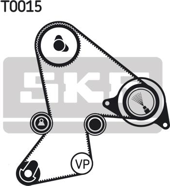 SKF VKMA 06213 - Комплект ангренажен ремък vvparts.bg