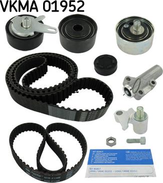 SKF VKMA 01952 - Комплект ангренажен ремък vvparts.bg