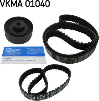 SKF VKMA 01040 - Комплект ангренажен ремък vvparts.bg