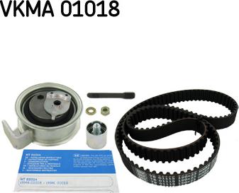 SKF VKMA 01018 - Комплект ангренажен ремък vvparts.bg