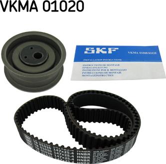 SKF VKMA 01020 - Комплект ангренажен ремък vvparts.bg