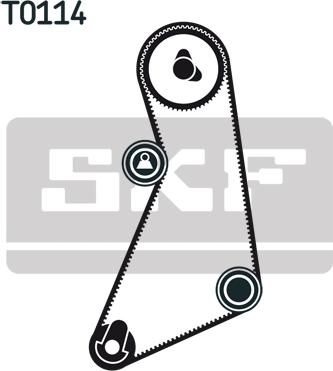 SKF VKMA 01021 - Комплект ангренажен ремък vvparts.bg