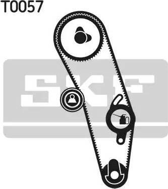 SKF VKMA 01023 - Комплект ангренажен ремък vvparts.bg